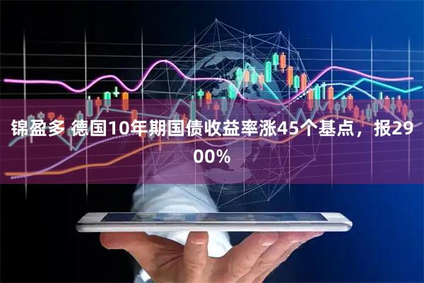锦盈多 德国10年期国债收益率涨45个基点，报2900%