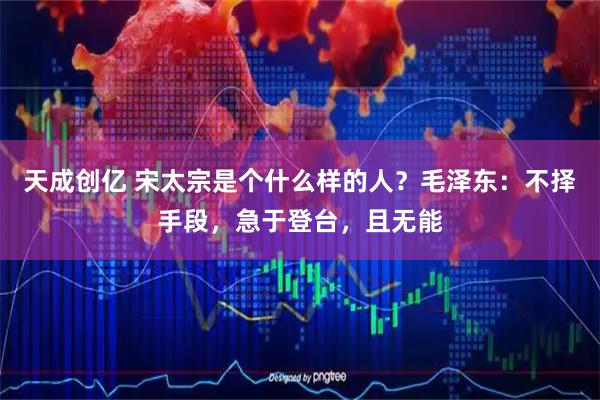 天成创亿 宋太宗是个什么样的人？毛泽东：不择手段，急于登台，且无能
